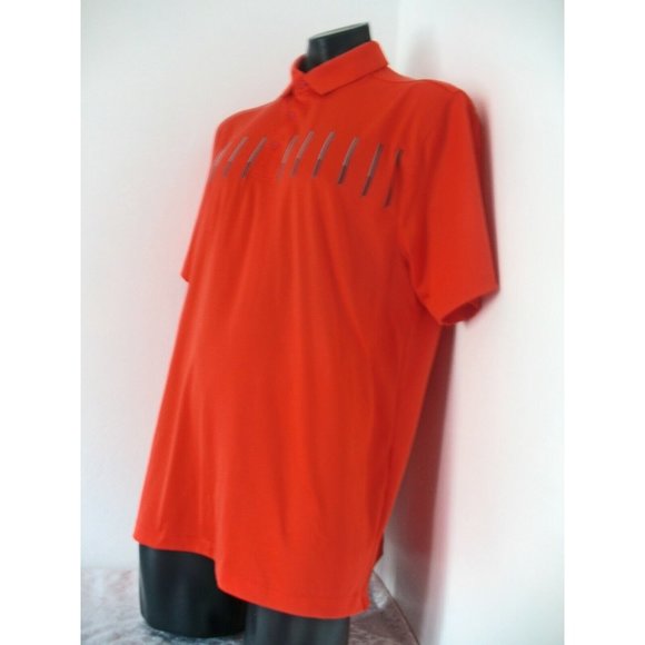 MENS UNDER ARMOUR HEAT GEAR LOOSE POLO SHIRT SIZE XLARGE ORANGE - Picture 7 of 9
